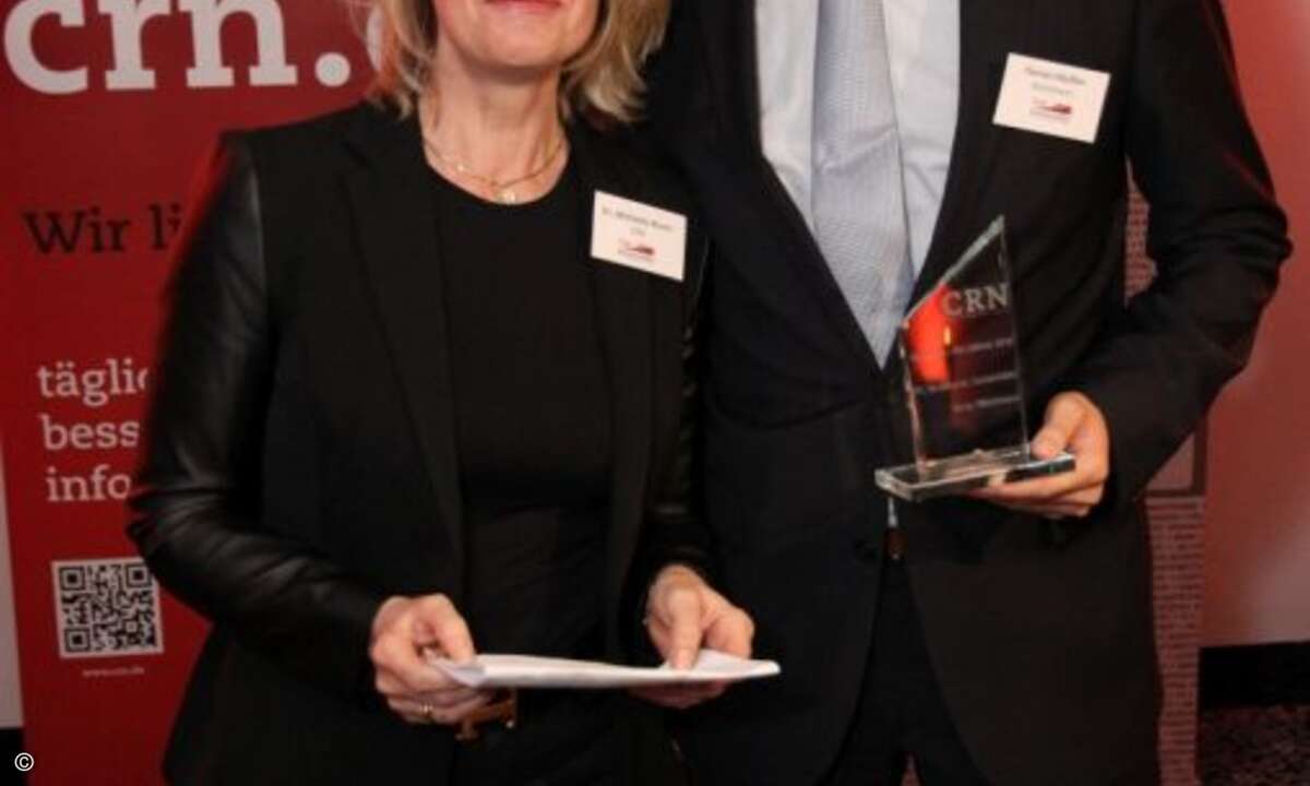 Bei PCs Notebooks und Convertibles freute Florian Häußler über den Award für Wortmann (Foto: CRN)