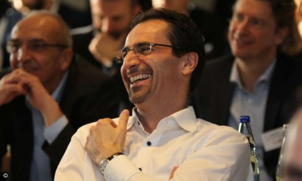 ...und die Pointen genossen (Achtung: Wortspiel). Hier im Bild: Martin Mayr, Senior Vice President bei Cancom (Foto: CRN)
