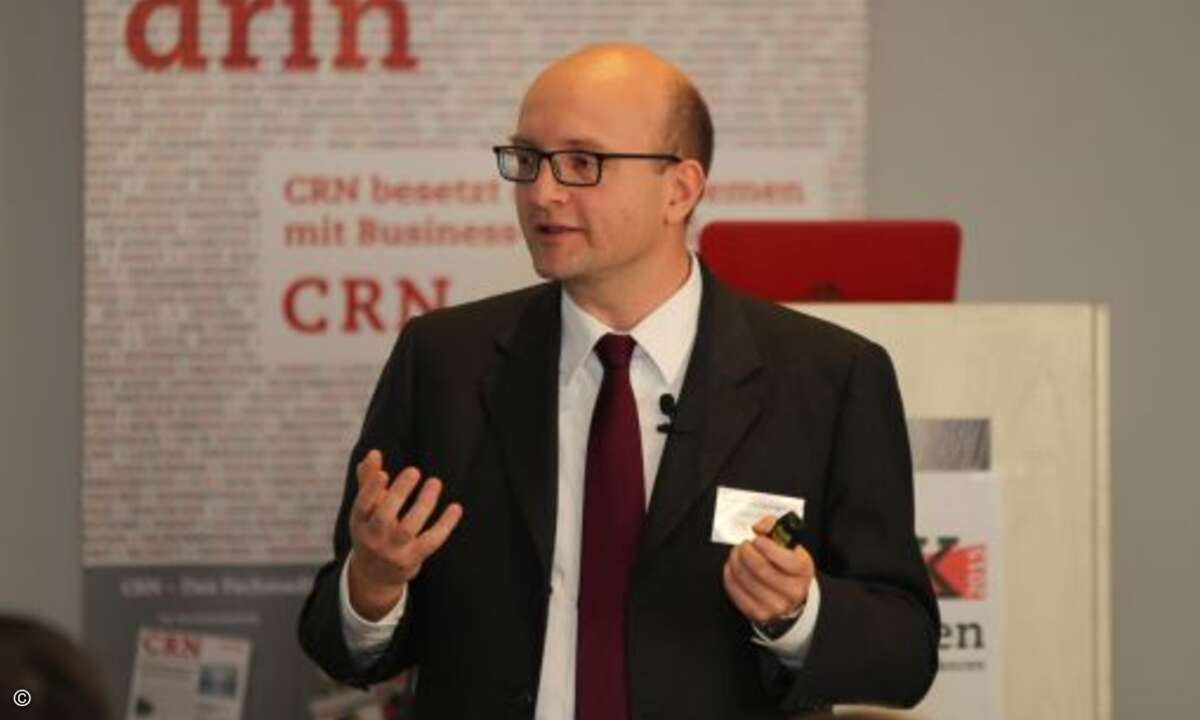 Der nächste Vortragende war Sören Jens Lauinger von Aesculab (Foto: CRN)