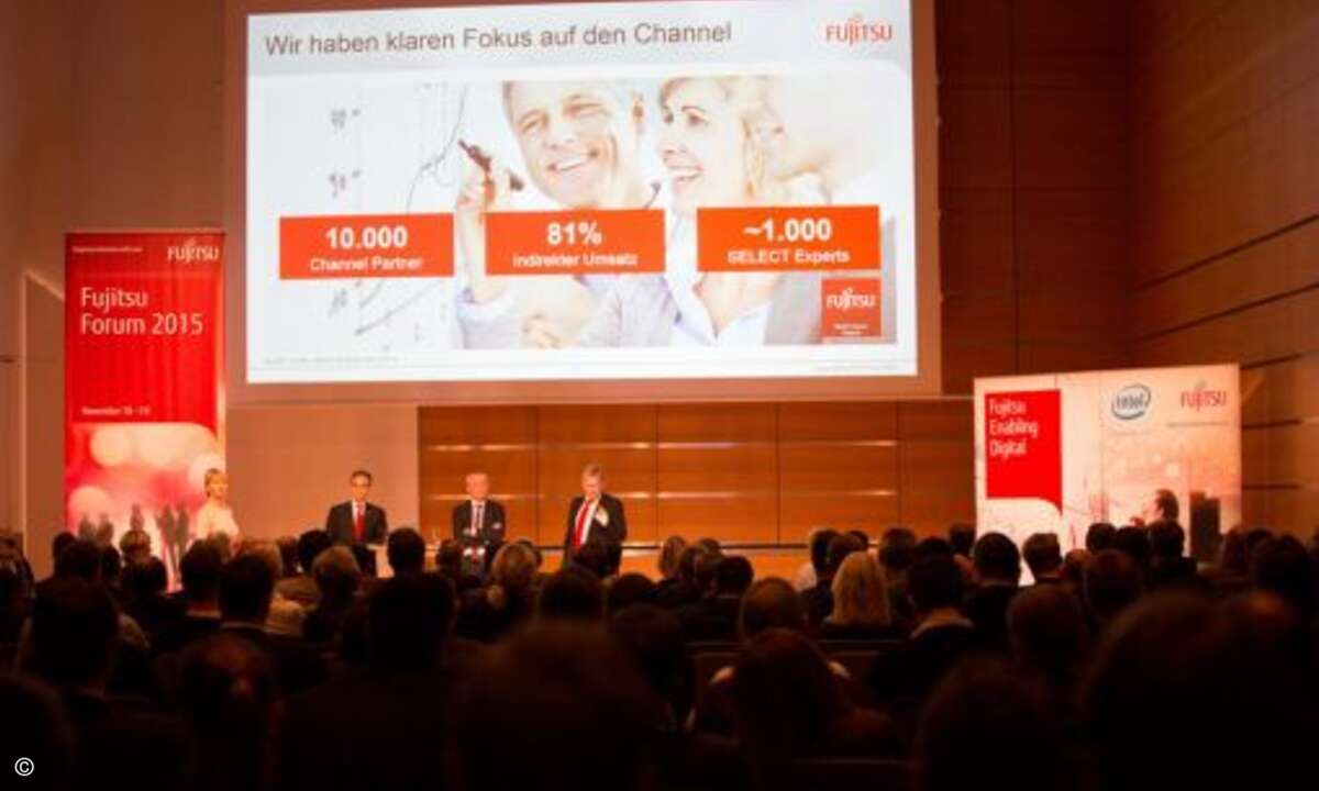 Volles Haus auch bei der Diskussionsrunde für Partner mit den Channel-Chefs der DACH-Region