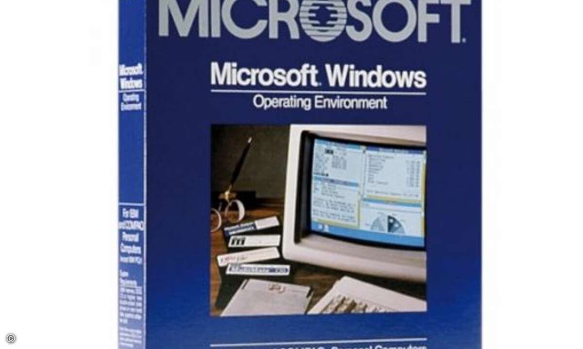 So sah es aus, als es in den Handel kam: das erste Windows (Foto: Microsoft)