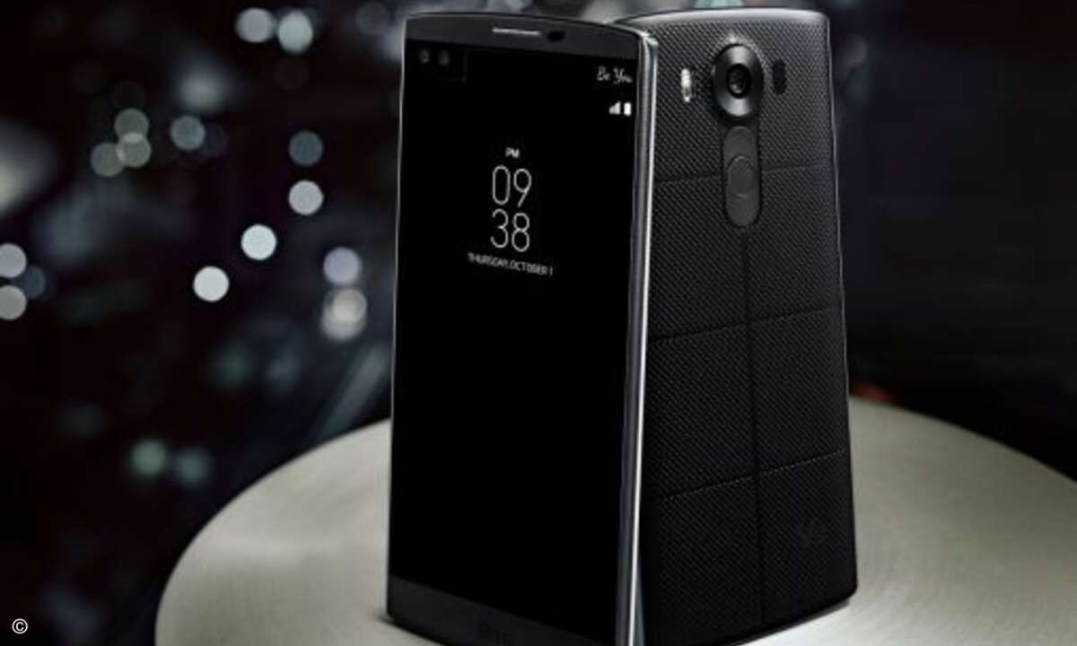 Die Rückseite ist für besseren Gripp strukturiert (Foto: LG)
