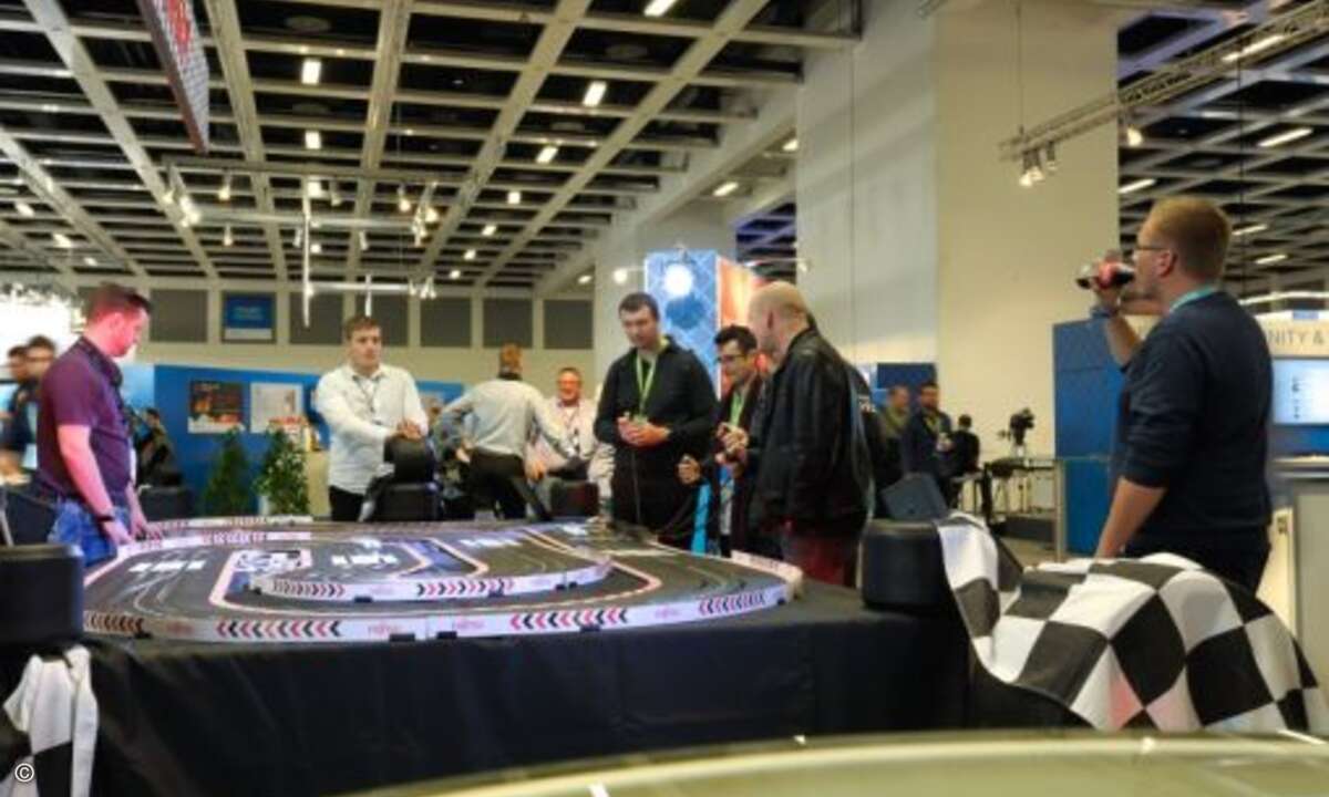 Bei Fujitsu lockte zudem eine Carrera-Bahn (Foto: NetApp)