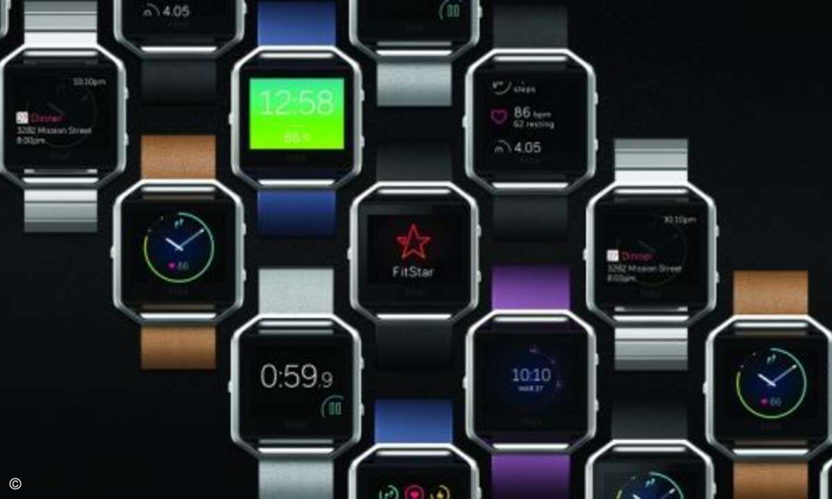 Zusammen mit den verschiedenen Armbändern sollen sich so viele individuelle Erscheinungsformen zusammenstellen (Foto: Fitbit)