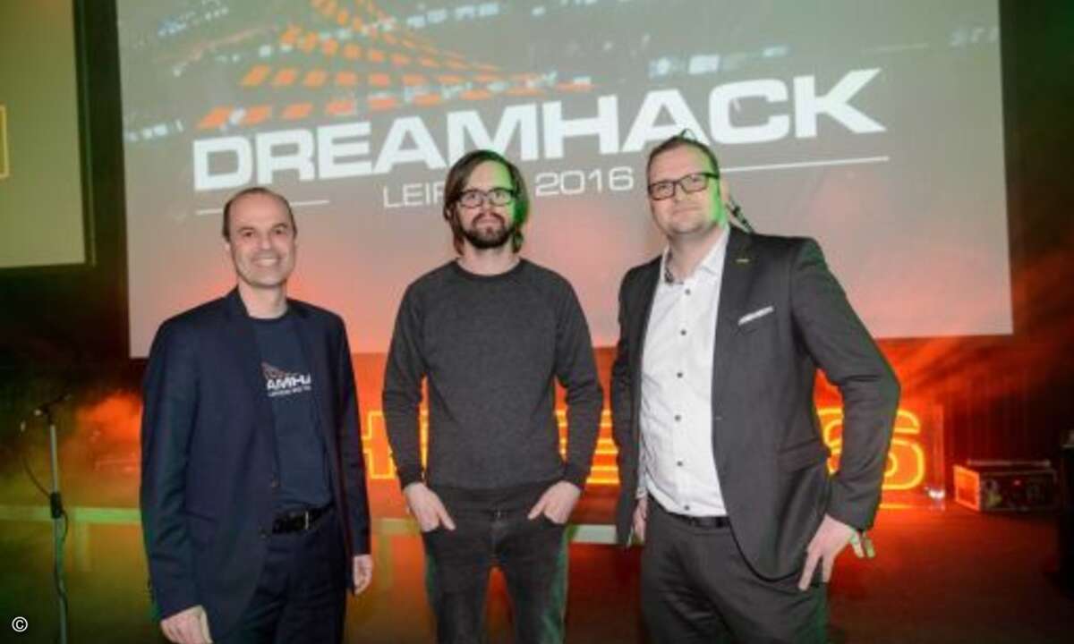 Die Ausrichter, darunter die Leipziger Notebook-Schmiede Schenker Technologies, freuen sich über den gelungenen Start (Bild: Leipziger Messe GmbH / Jens Schlüter)
