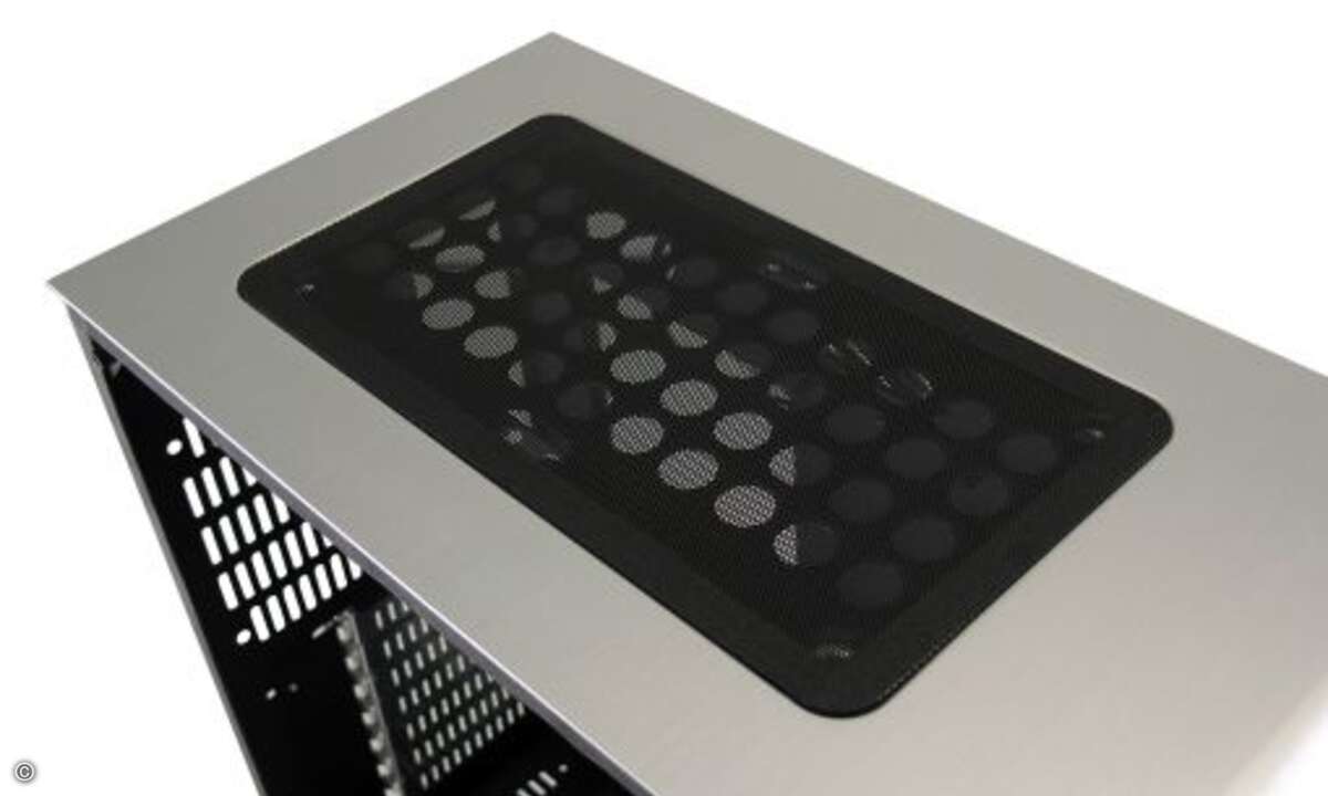 Selbst die Staubfilter passen sich nahtlos ins Design ein... (Foto: LC-Power)