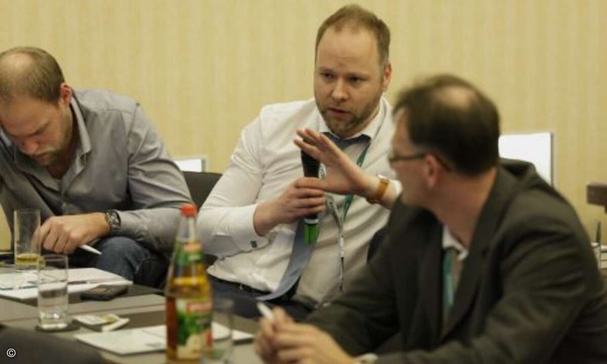 Andreas Rohr von Nerosoft im Gespräch (Foto: Kaspersky)