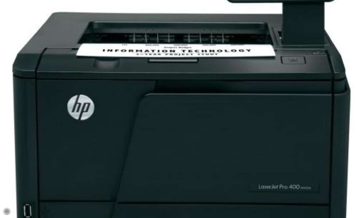 Auch Platz eins geht an HP mit dem LaserJet M401dn und 3.293 Klicks (Foto: HP)