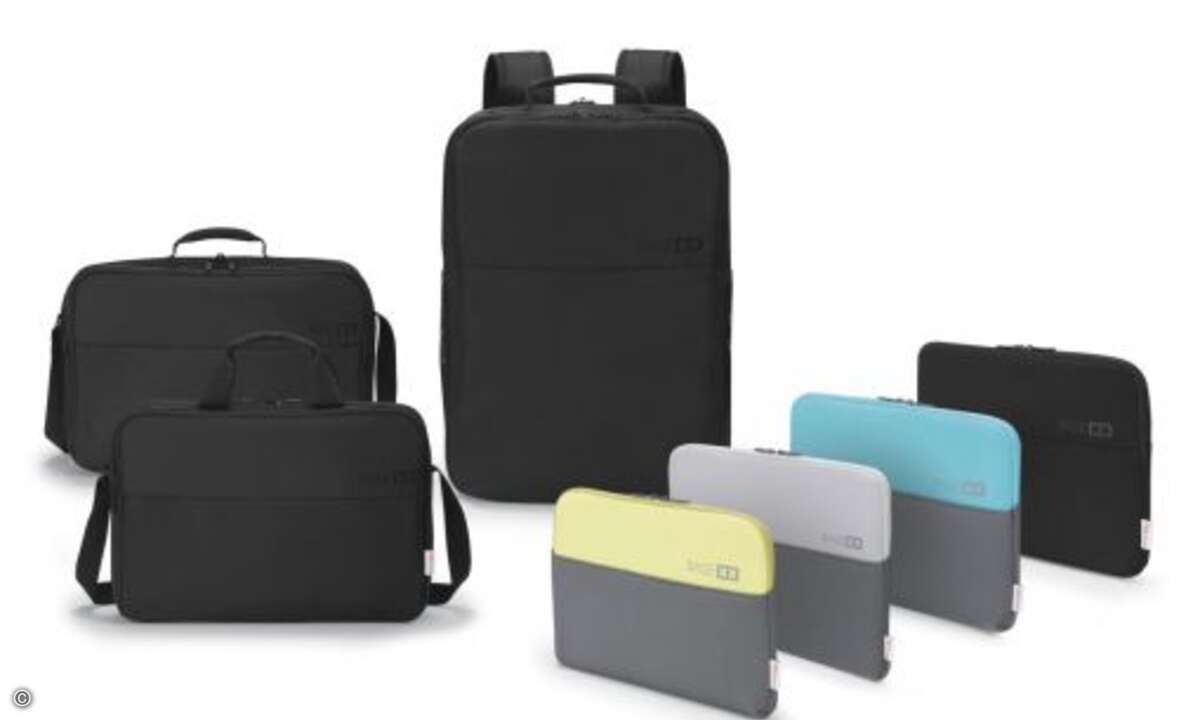 Die von Dicota empfohlenen Endkundenpreise liegen ab 29,90 Euro für die Base XX B-Rucksäcke, ab 19,90 Euro für die Base XX C- und die Base XX-Taschen und ab 14,90 Euro für die Base XX S-Hüllen (Bild: Dicota)