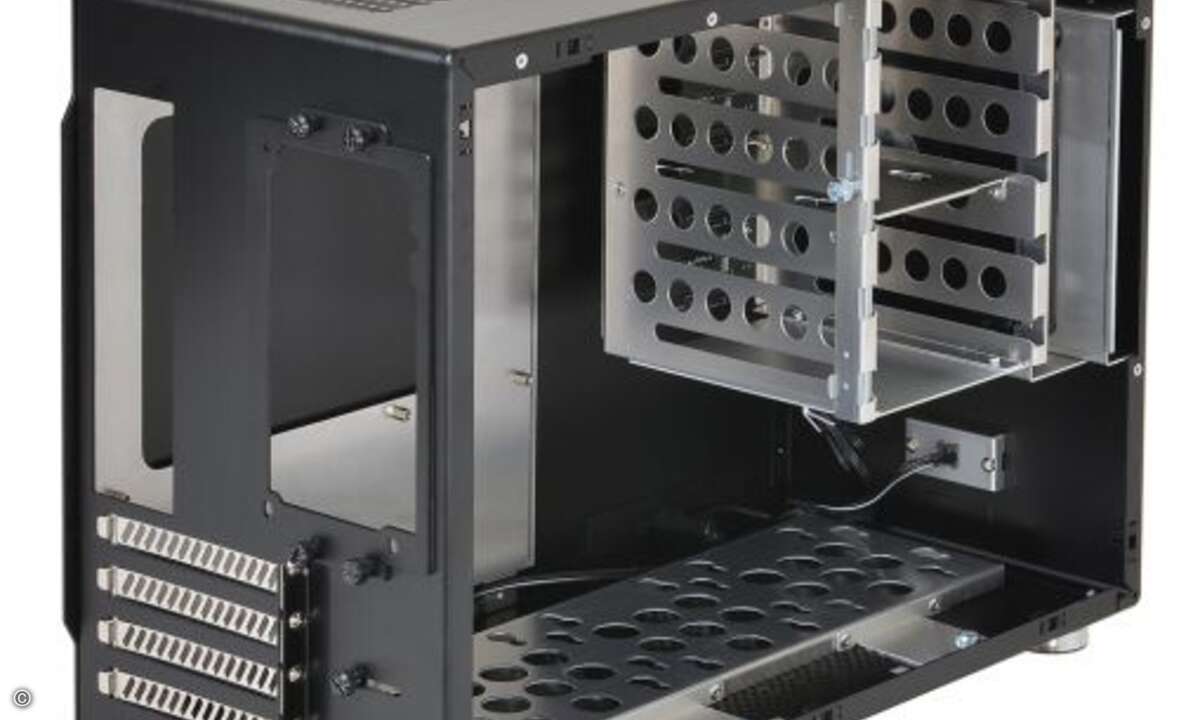 Es können sowohl Mini-ITX- als auch Micro-ATX-Motherboards mit bis zu vier PCI-Slots genutzt werden (Foto: Lian Li)