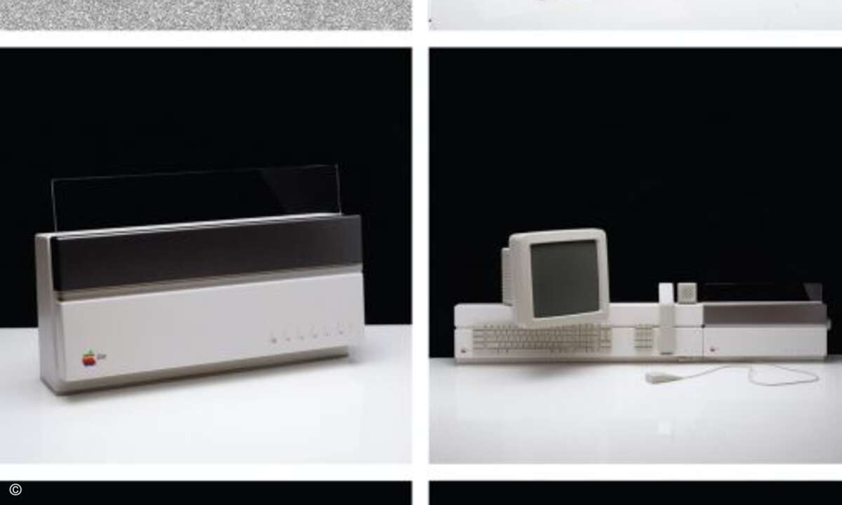 Gleichzeitig gab es aber auch schon erste Entwürfe für die Workbench Lisa. 1983 kam das Produkt in etwas anderer Form für 9995 Dollar auf den Markt (Foto: Hartmut Esslinger und frog team / Arnoldsche Art Publishers »Genial Einfach«)