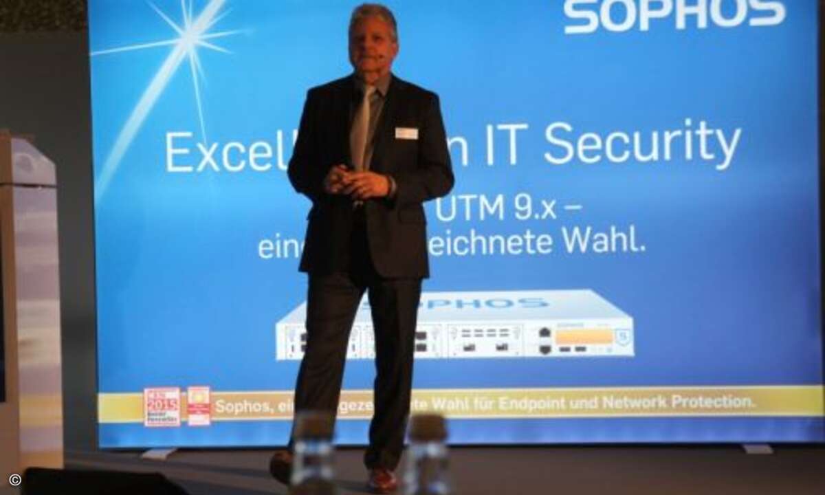 Karl-Heinz Warum stellte den »Synchronized Security«-Ansatz von Sophos vor (Foto: CRN)