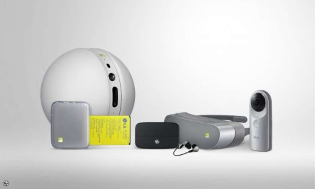 kommt mit jeder Menge Zubehör namens »LG Friends« (Foto: LG Electronics)