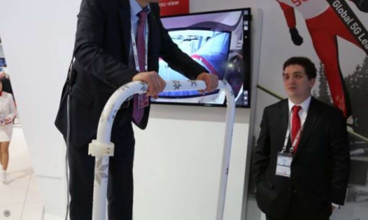 Auch Ski-Springen war auf dem MWC kein Problem (Foto: GSMA)