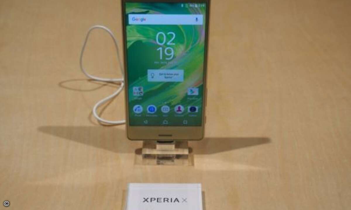 Dagegen wirkte das Xperia X von Sony fast langweilig (Foto: CRN)