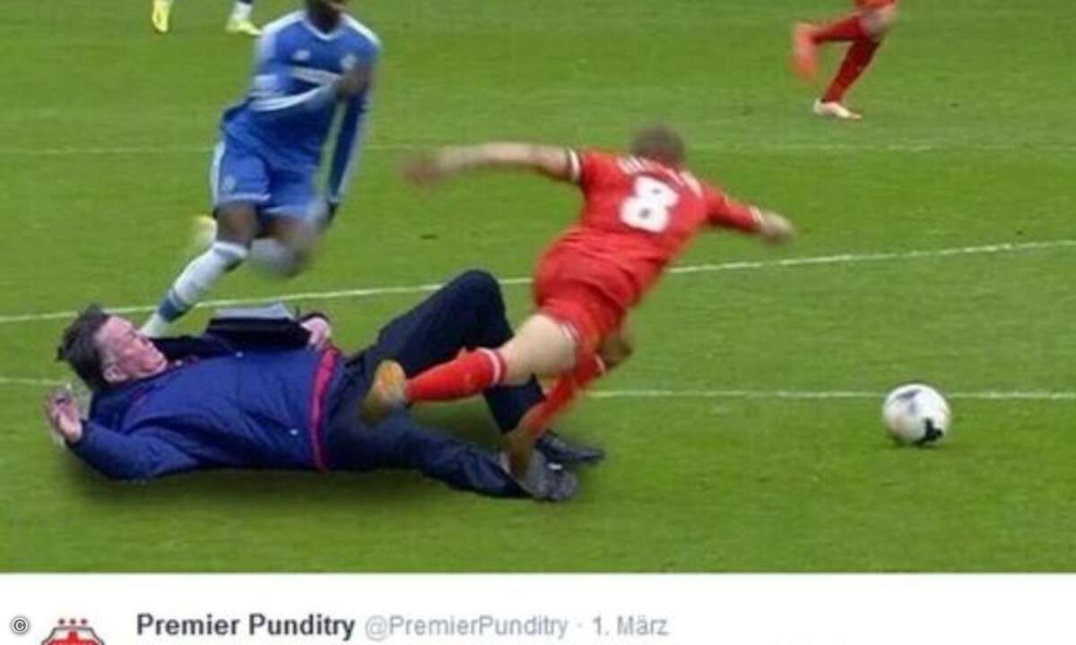 Klares Foul (Foto: Twitter.com)