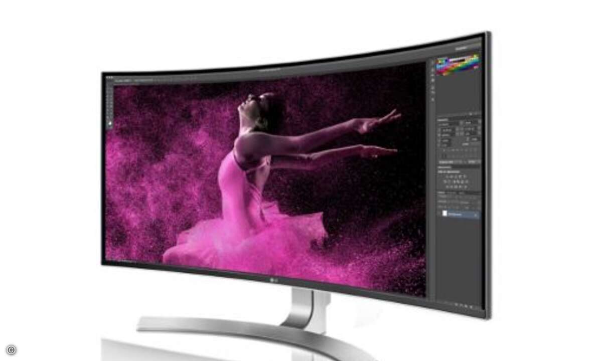 Der »34UC98« ist das neue Monitor-Flaggschiff bei LG (Foto: LG)