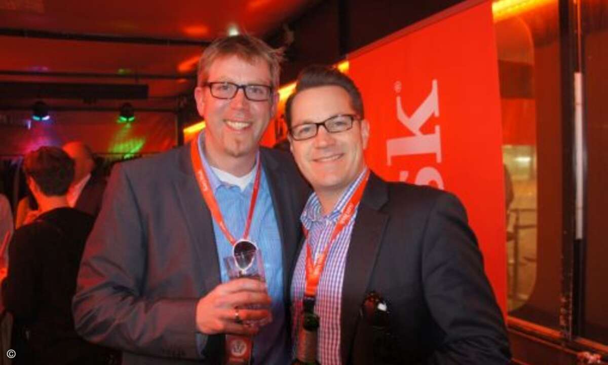 Florian Fliegel von Tarox zusammen mit Marc Adelberg (Foto: CRN)