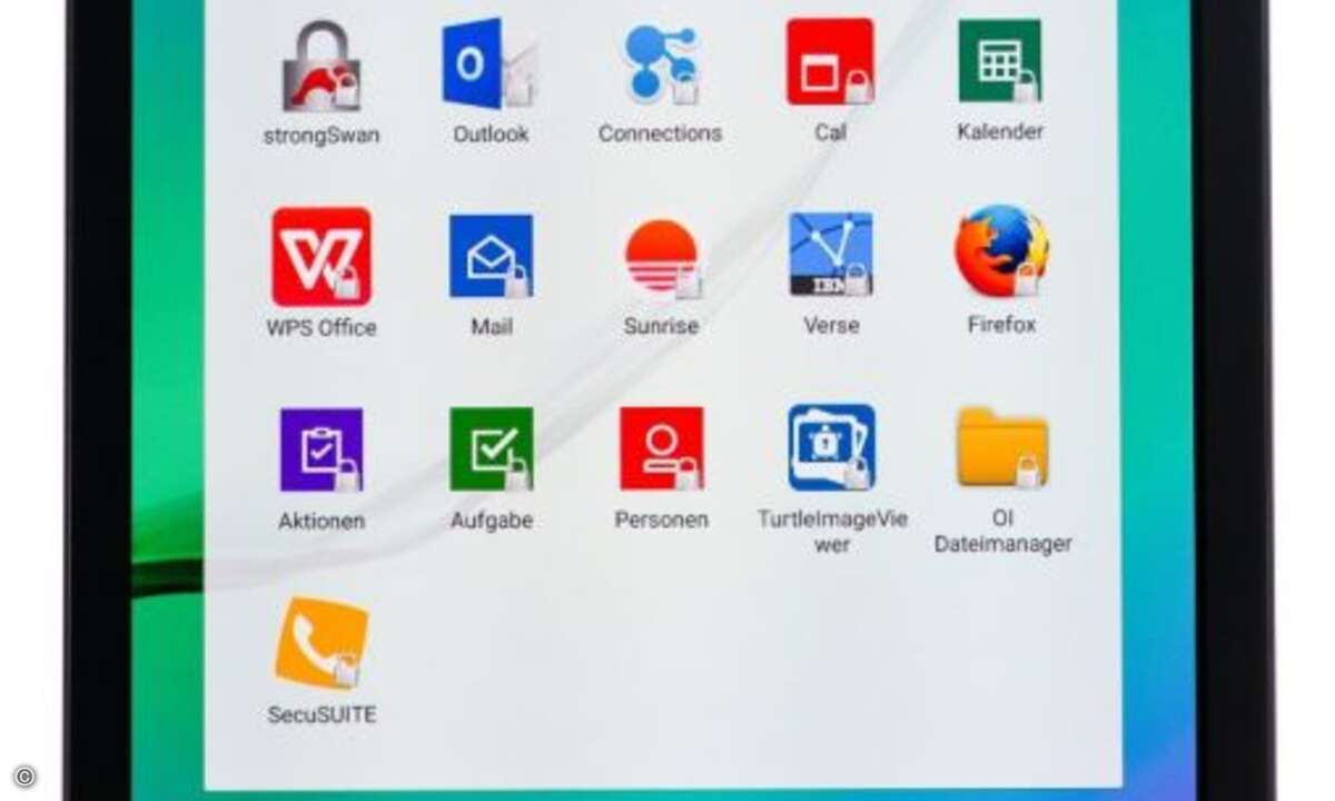 Das »SecuTABLET« stellt sichere Apps auf einem Android-Tablet zur Verfügung (Bild: Secusmart)