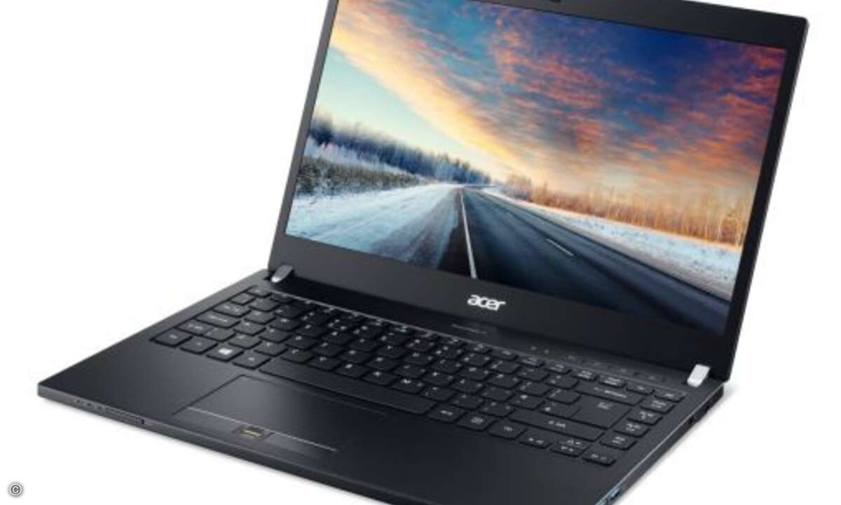Ein robuster Begleiter durch den Business-Alltag ist Acers neues »TravelMate P648« (Bild: Acer)