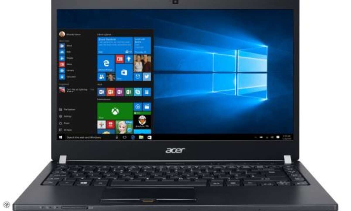 Das 14 Zoll-Display des »Acer TravelMate P648« ist modellabhängig mit Full HD- oder HD-Auflösung erhältlich (Bild: Acer)