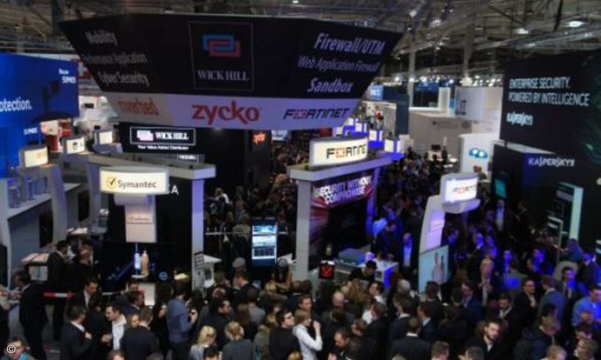 Wick Hill feierte auf seinem CeBIT-Stand eine Riesenparty (Bild: CRN)