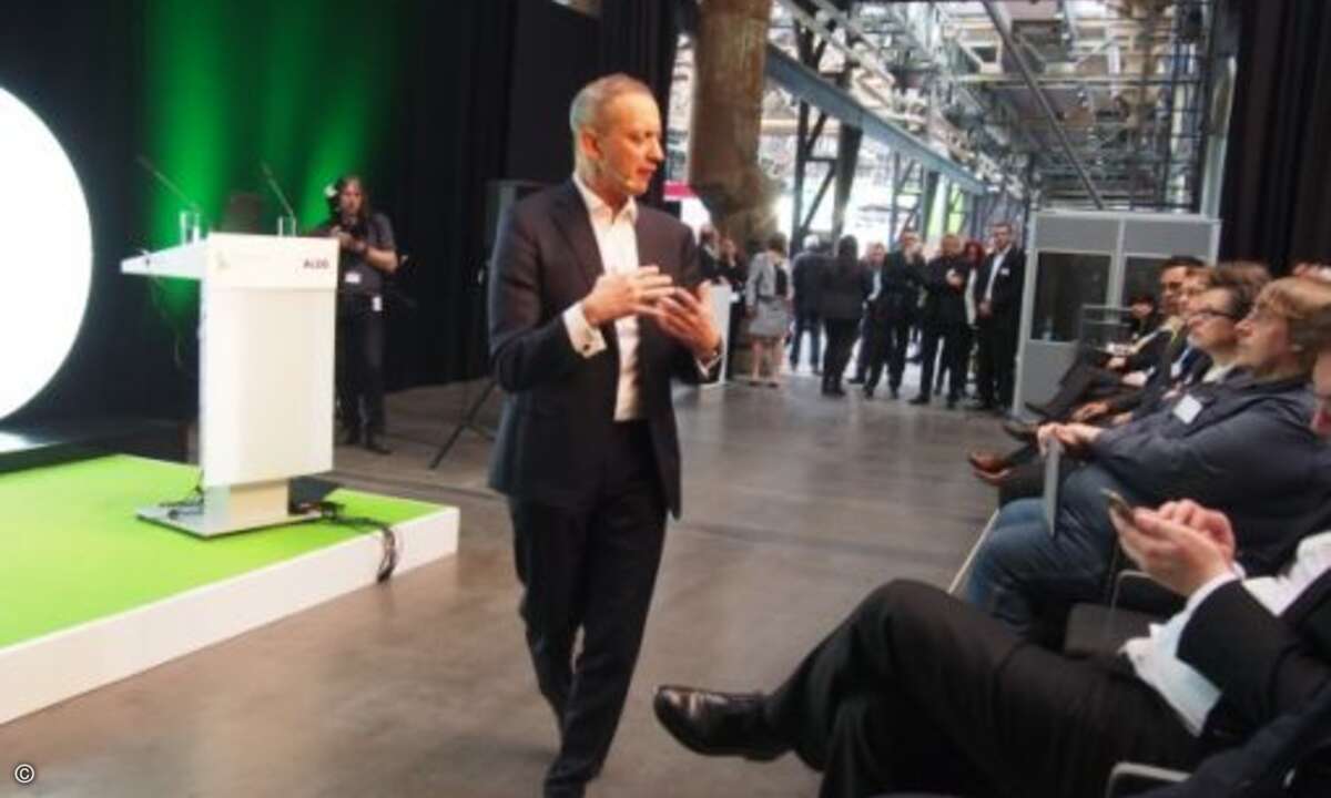 Also-CEO Gustavo Möller-Hergt hielt die Keynote... (Bild: CRN)