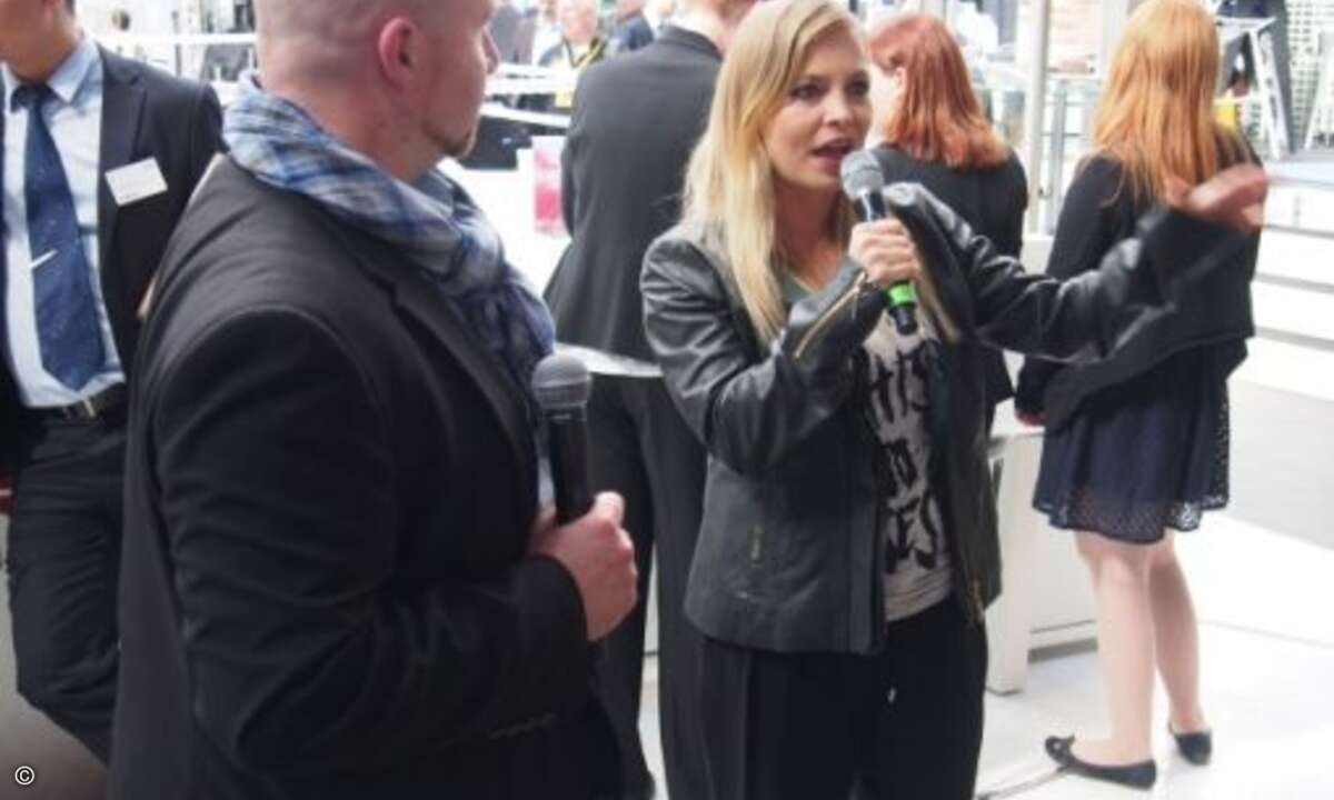 Box-Sportlerin Regina Halmich war der Stargast der CTV (Bild: CRN)