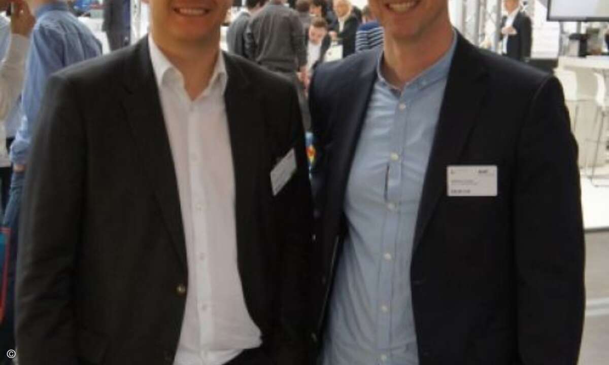 Stefan Klinglmair von Also mit Matthäus Hose, Verlagsleiter WEKA FACHMEDIEN (Bild: CRN)