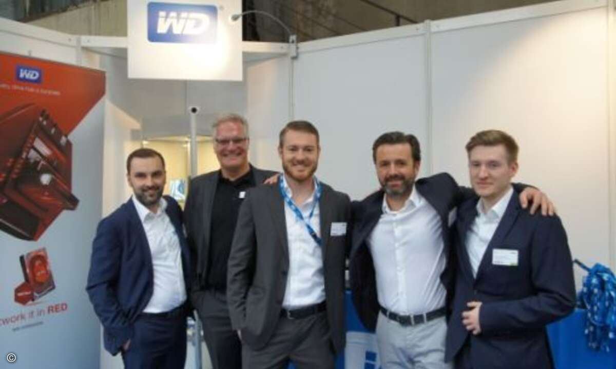 Das WD-Team: (v. links) Zisis Lianos, Jörg Andreas, Max Muth, Mario Bartnig und Nikolai Laubstein (Bild: CRN)