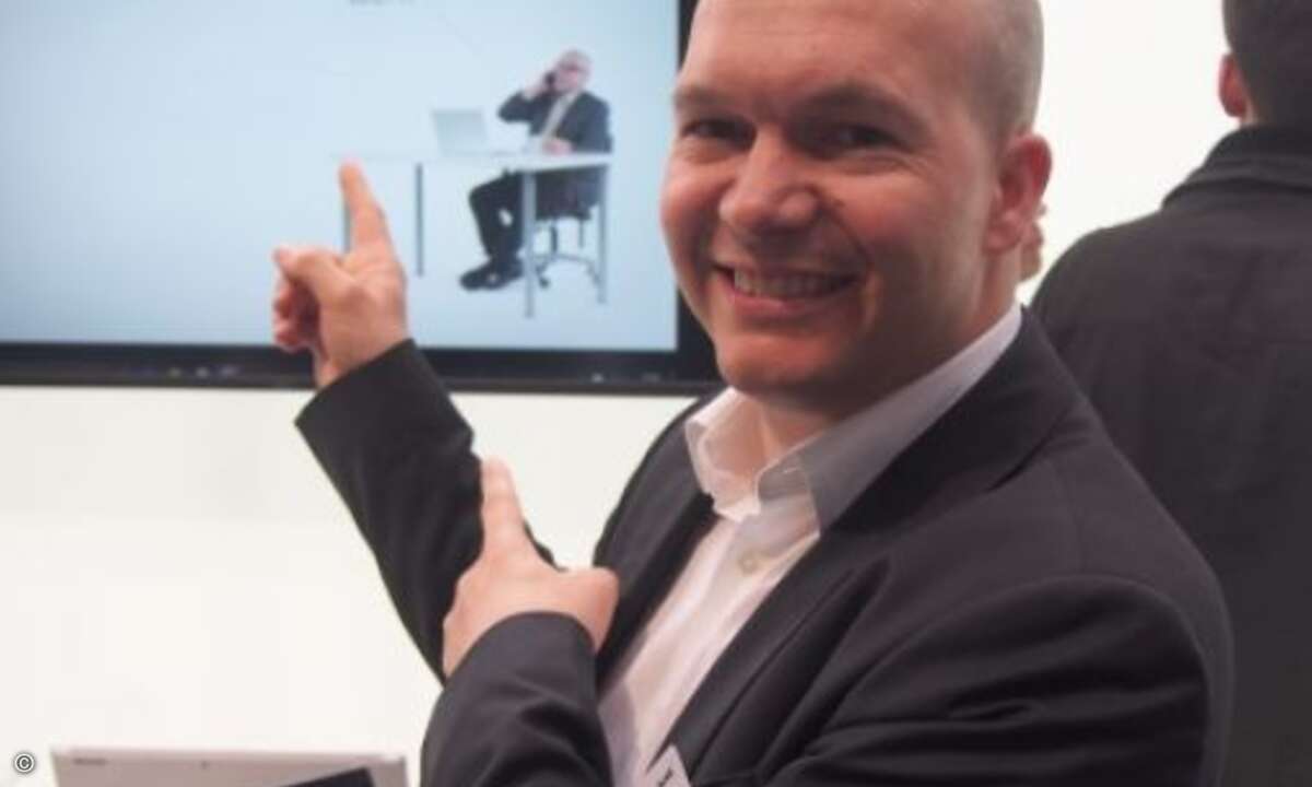 Stefan Klinglmair verwies stets stolz auf das Info-Angebot rund um die Also-Cloud (Bild: CRN)