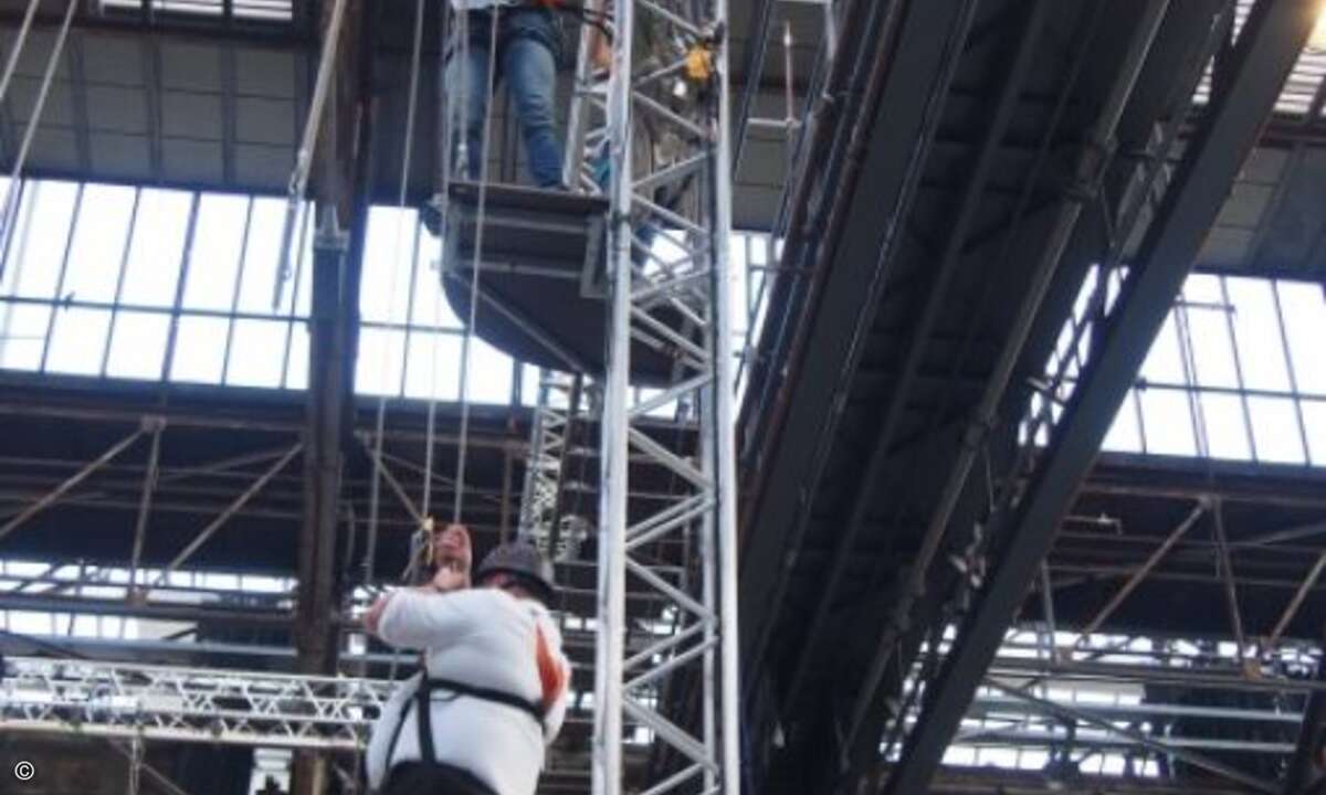 Auch auf einem Hochkletter-Parcours konnten sich die Gäste versuchen (Bild: CRN)