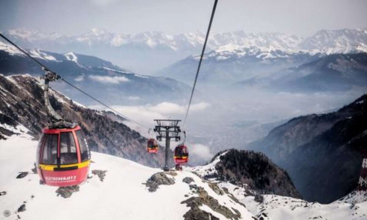 Das Kitzsteinhorn bot perfektes Alpenpanorama über den Wolken (Foto: SanDisk / Marcel Lämmerhirt)