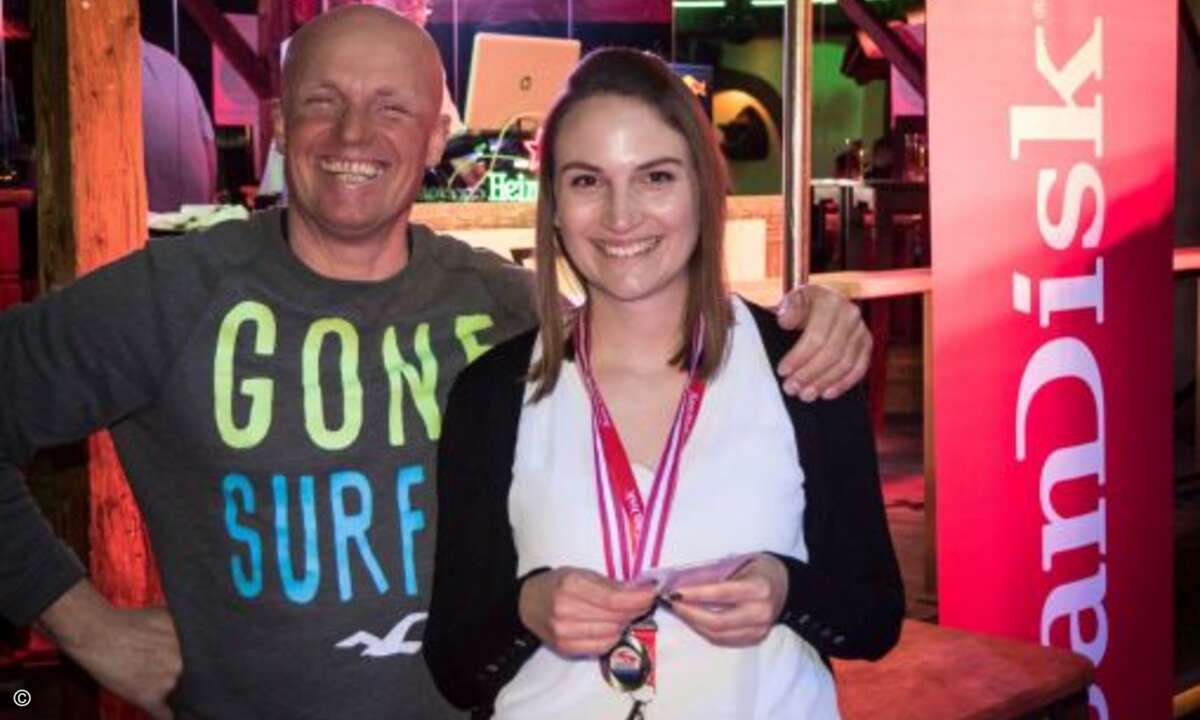 Auch Simone Strobel von FundH wurde ausgezeichnet (Foto: SanDisk / Marcel Lämmerhirt)