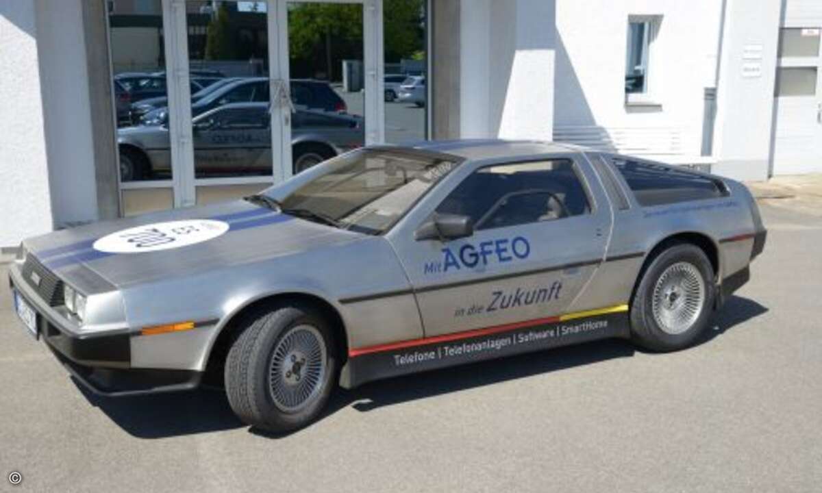 ... den DeLorean auch selbst zu mieten und nutzen (Foto: Agfeo)