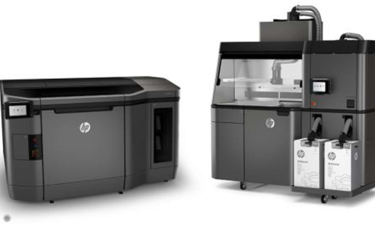 Das sind die ersten beiden Drucker, die auf HPs neuer Jet Fusion-Technologie basieren (Foto: HP Inc.)
