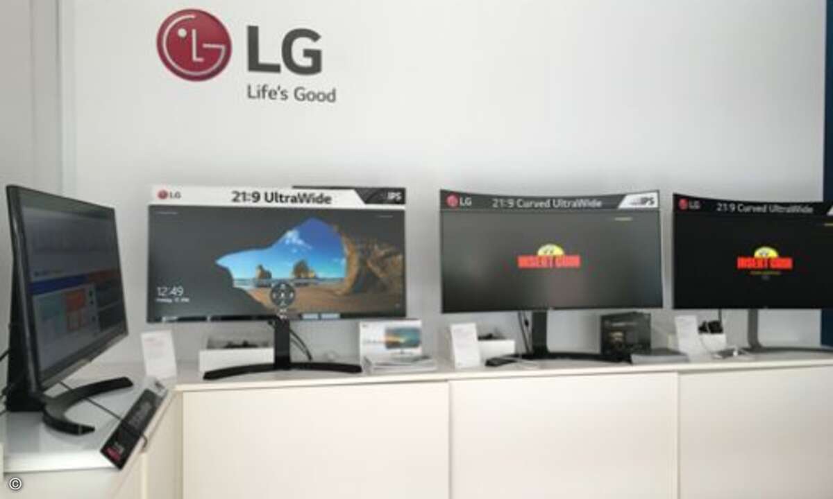 Im Truck können die Besucher die LG-Produkte live erleben (Foto: Redaktion CRN).