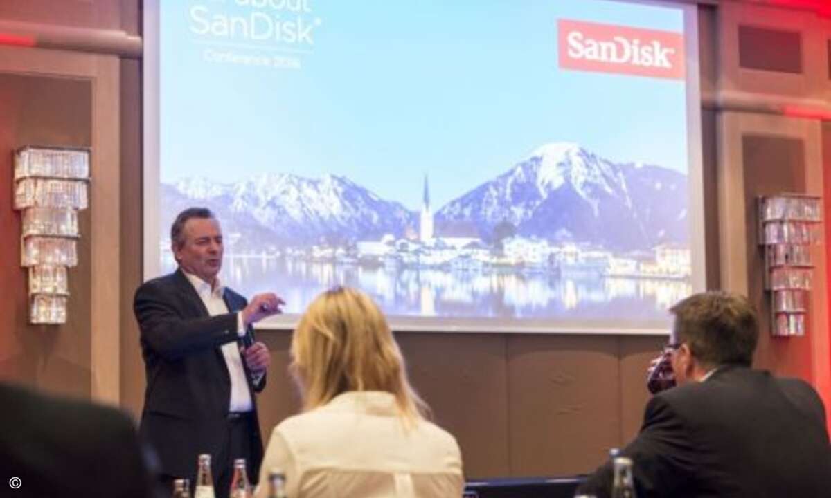 Am Tegernsee hatte Sandisk seine Partner zusammengetrommelt, um mit ihnen über neue Produkte und die Strategie für die nächsten Monate zu diskutieren (Foto: Marcel Lämmerhirt / Sandisk)