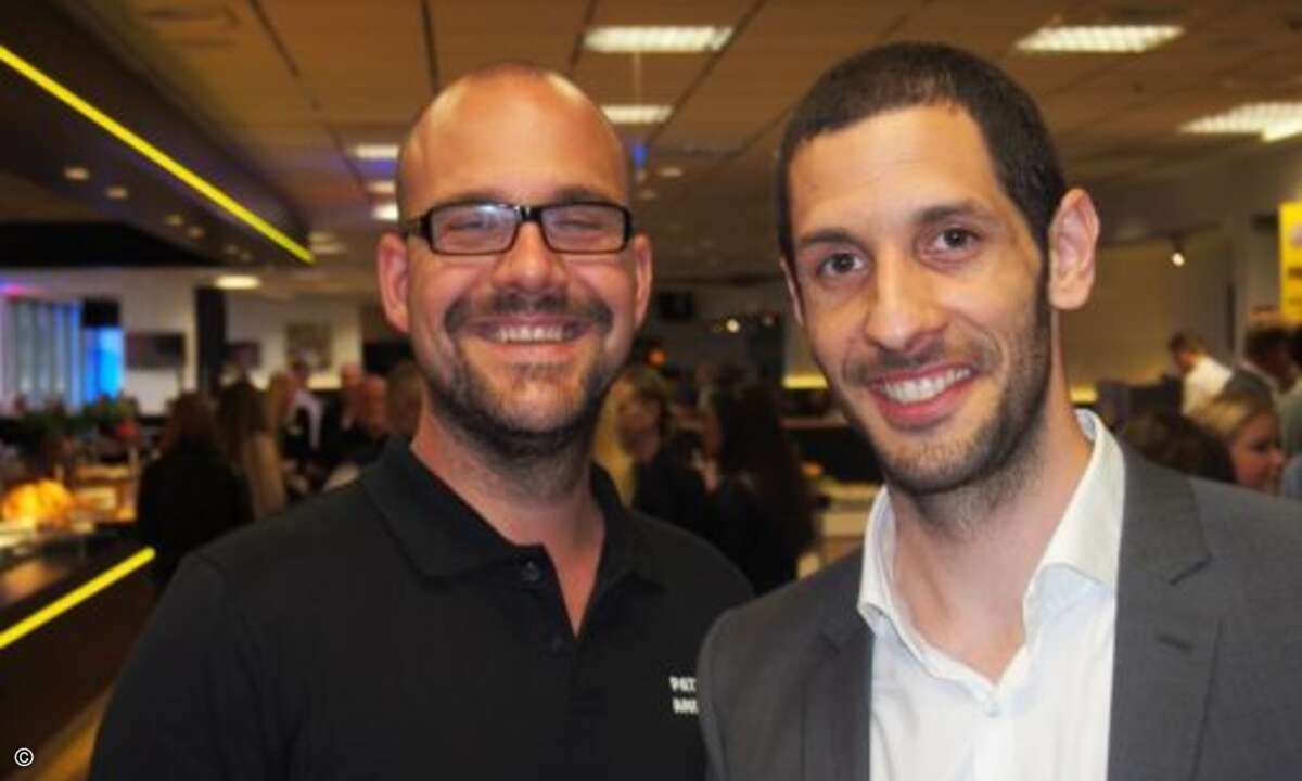 Patrick Andreas (Tarox) und Dariush Ansari (Network Box) (Bild: CRN)