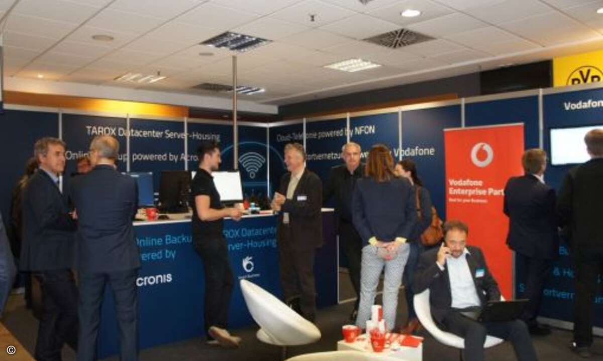 Auch der Tarox-Cloud-Stand lockte viele interessierte Fachbesucher an (Bild: CRN)
