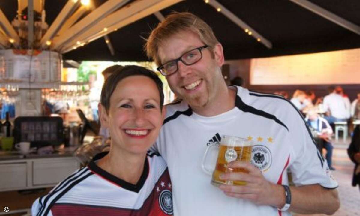 Mit diesem Sturm hätte die DFB-Auswahl Polen locker besiegt: Außenstürmerin und mehrfache Channel-Championatin Karin Hernik von APC und Florian Fliegel, Mittelstürmer bei Tarox (Bild: CRN)