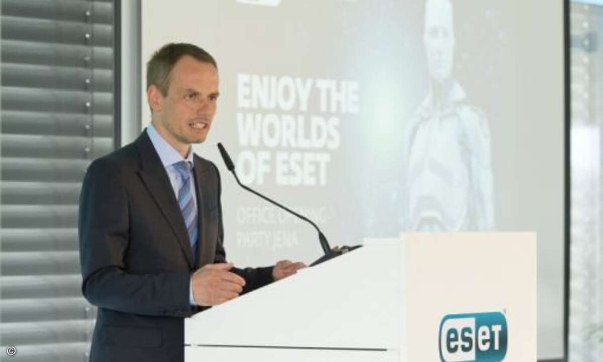 Eset-CEO Richard Marko heißt die Gäste Willkommen (Foto: Eset)