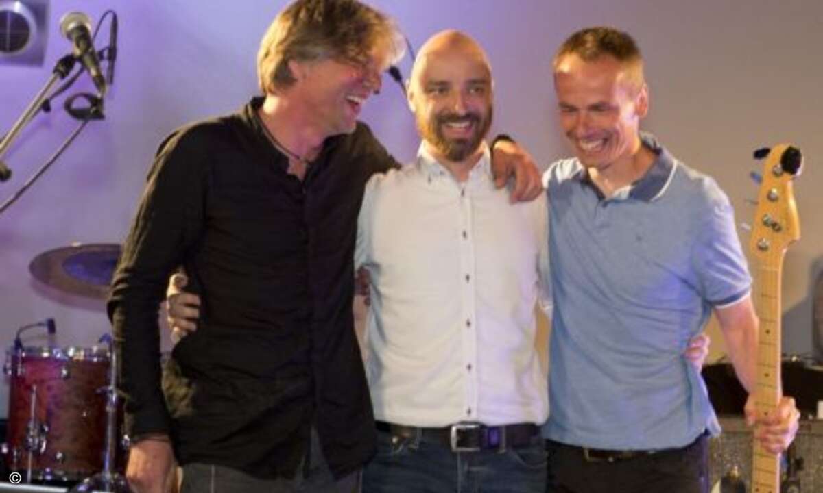 Die Eset-Boygroup bestehend aus Maik Wetzel, Thomas Uhlemann und Richard Marko holt sich ihren wohlverdienten Applaus ab (Foto: Eset)