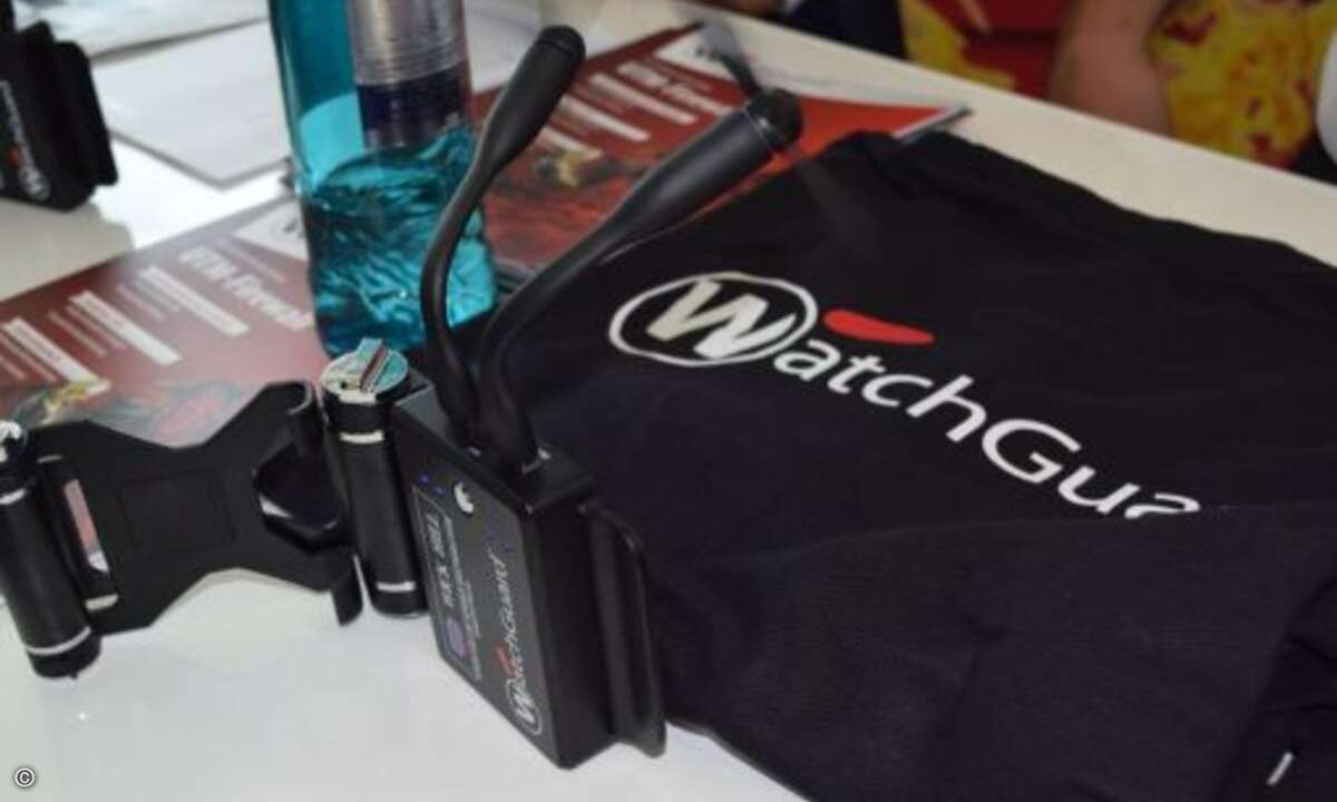 Sorgte für Erfrischung: Mini-Ventilatoren von Fortinet in Kombination mit einer Powerbank von WatchGuard.(Bild:CRN)