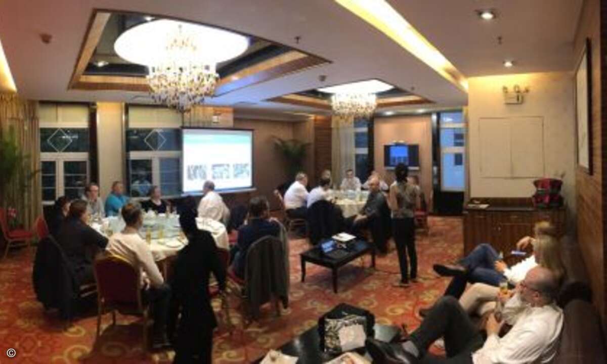 Briefing durch den Deutschen Akademischen Austauschdienst über das Bildungsprogramme in China
