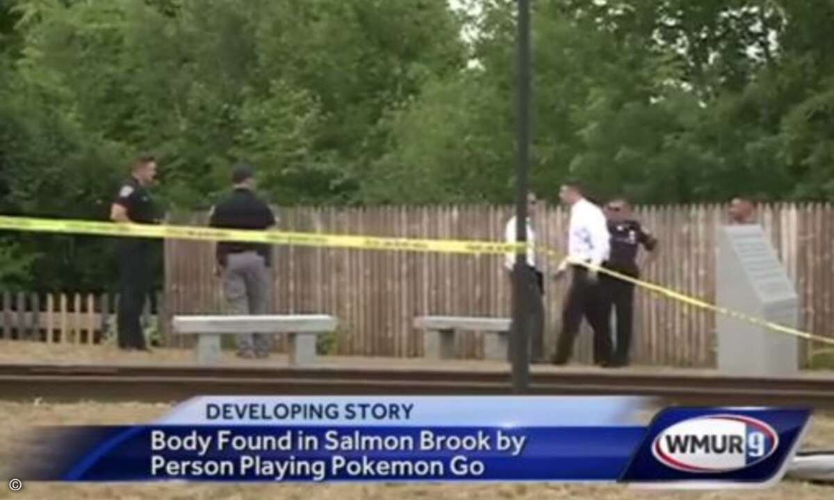 In den USA haben bereits mehrere Spieler auf der Suche nach neuen Pokemons Leichen entdeckt (Foto: Screenshot Youtube, WMUR9)