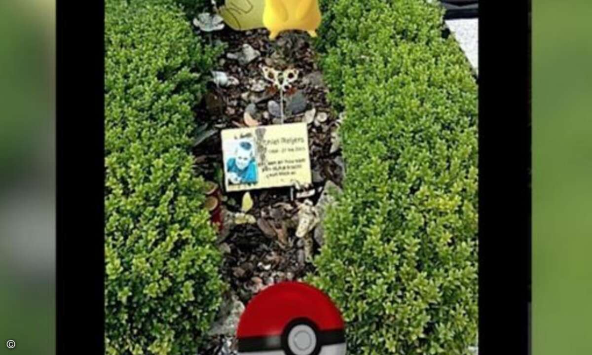 In Japan sorgte ein Pokemon-Verrückter per Falle dafür, dass auf dem Grab seines Bruders, der ebenfalls großer Pokeman war, ein Pikachu zu finden war (Foto: Screenshot Facebook)