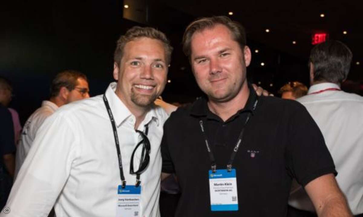 Jörg Hambückers, Microsoft, und Martin Klein, Wortmann (Bild: Microsoft)