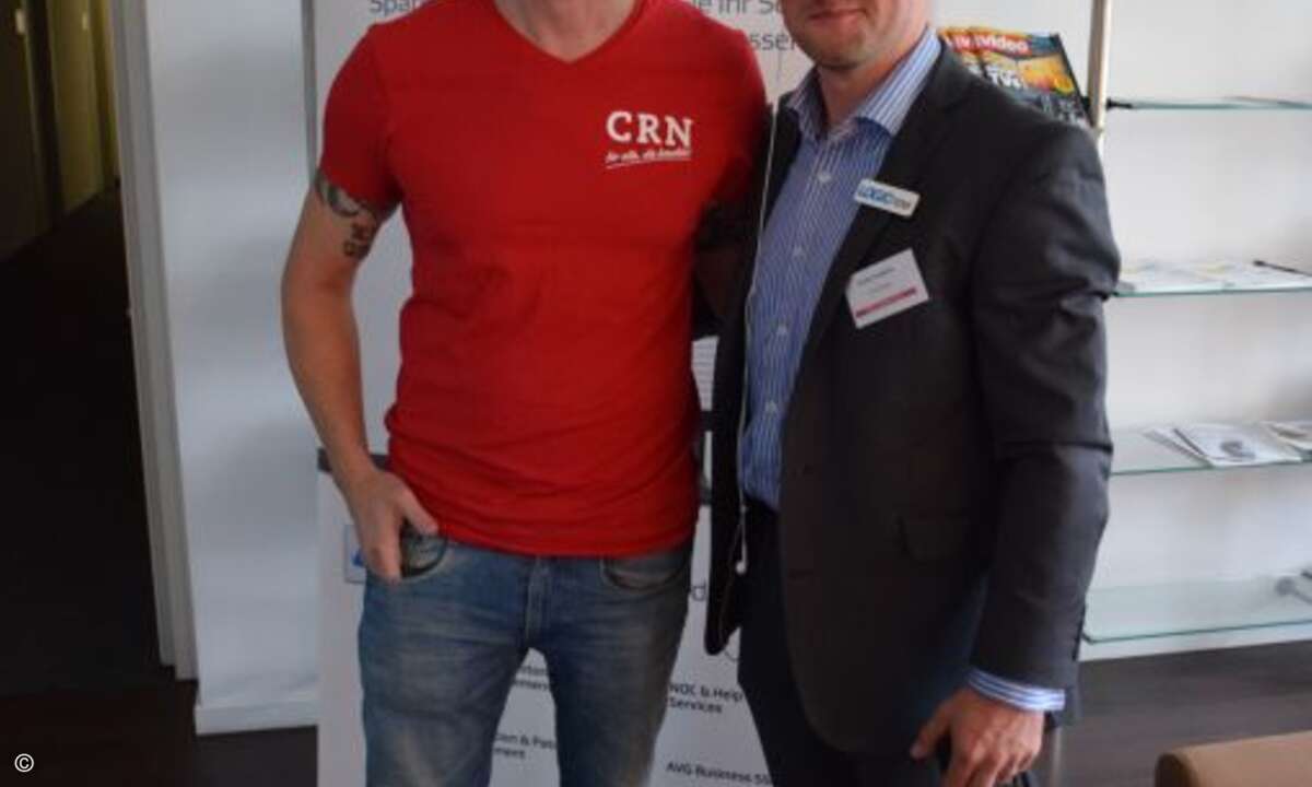 Von Chef zu Chef: Matthäus Hose (CRN) und Andy Hudson (LOGICnow) haben ihre innovativen Unternehmen voll im Griff (Foto: CRN)