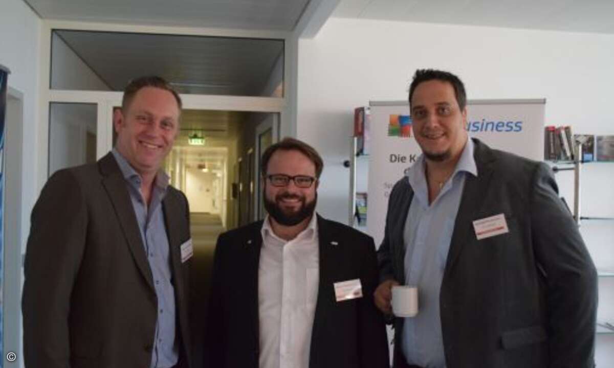 MSP-Experten unter sich: Rocco van der Zwet (AVG Business), Markus Reitshammer und Mathias Hornbacher (Re-Systems) (Foto: CRN)